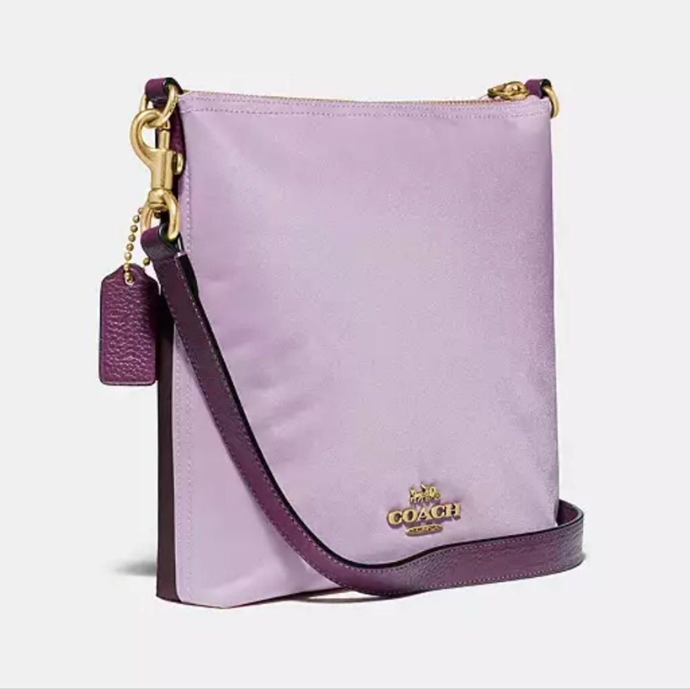 COACH Cargo Crossbody In ๐ purple Lilac lavender Colorblock - Picture 5 of 12